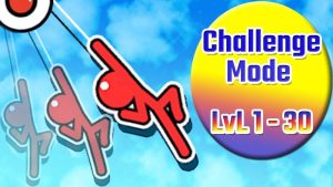where is the challenge mode in stickman hook​